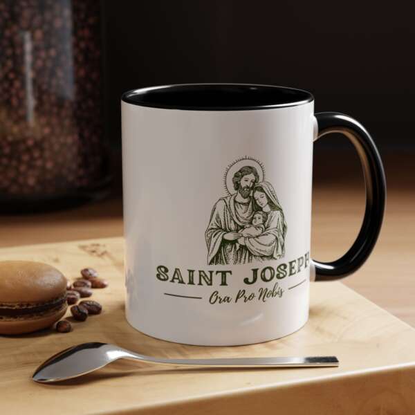 St. Joseph Father's Coffee Mug-Latin - Image 3